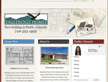 Tablet Screenshot of eagleridgehomes.net